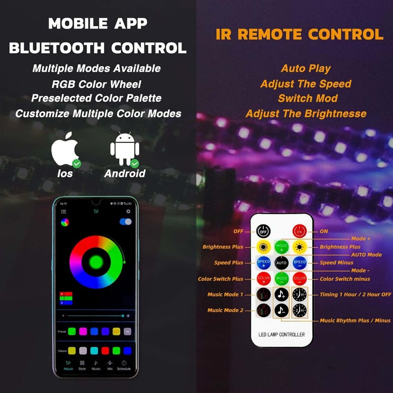 DREAMIZER LED Whip Lights for Side by Side - ATV Whip Flag - Spiral Rock Light with Flags for RZR Can-Am X3 Ranger Wrangler JK- 2pcs 3ft - Image 4